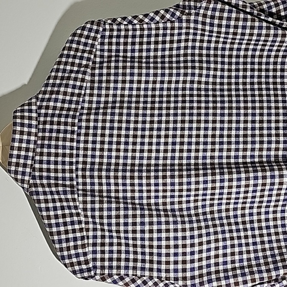 NYRON BRITISH STYLE. Mens checked lightweight flannel shirt. Purple & brown. Med - Picture 4 of 7
